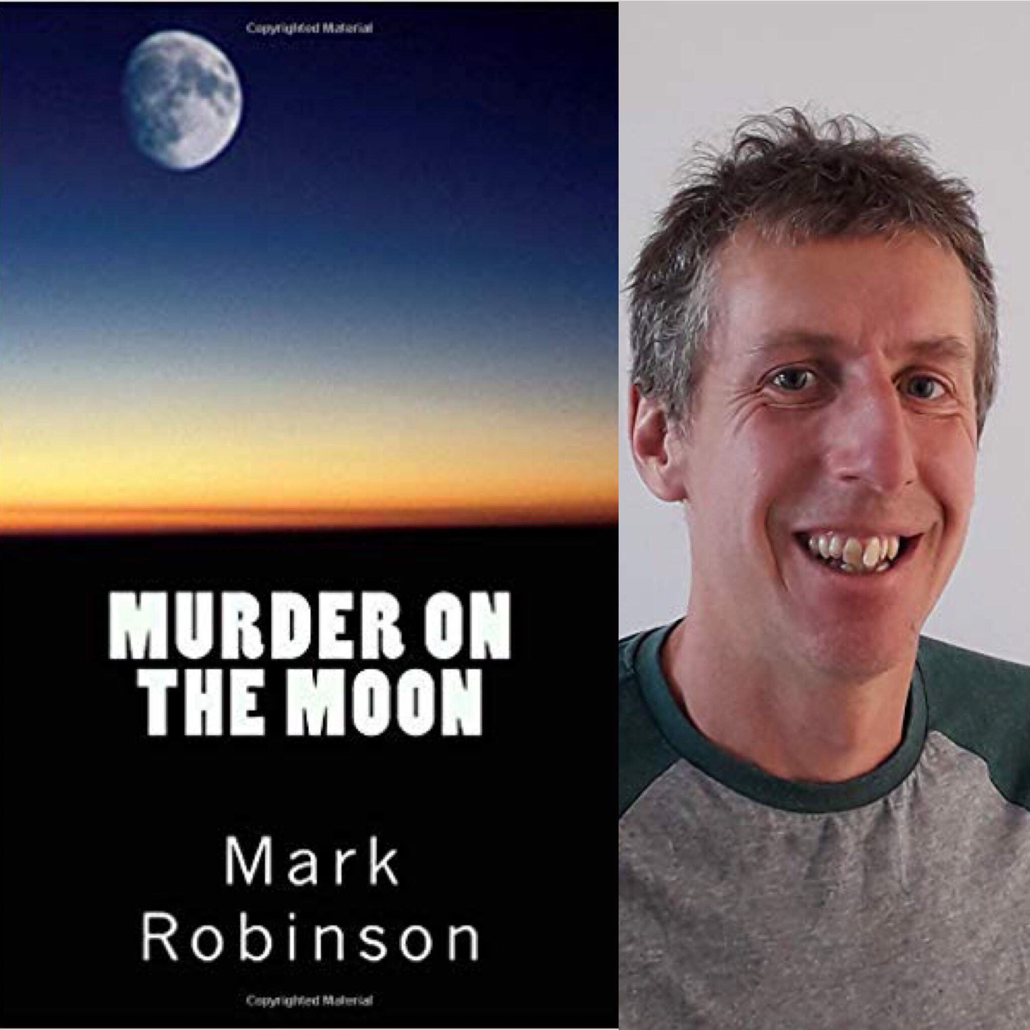 Murder on the moon by Mark Robinson book cover