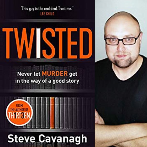 Twisted by Steve Cavanagh, book cover and author photo